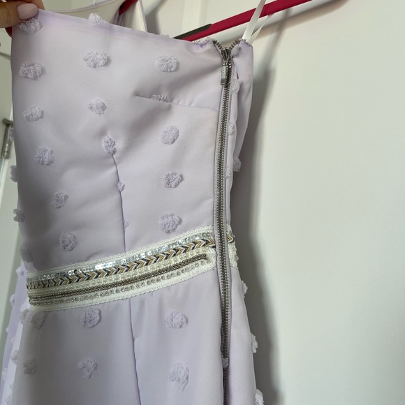 Purple One-Shoulder Dress - Picture 4 of 7